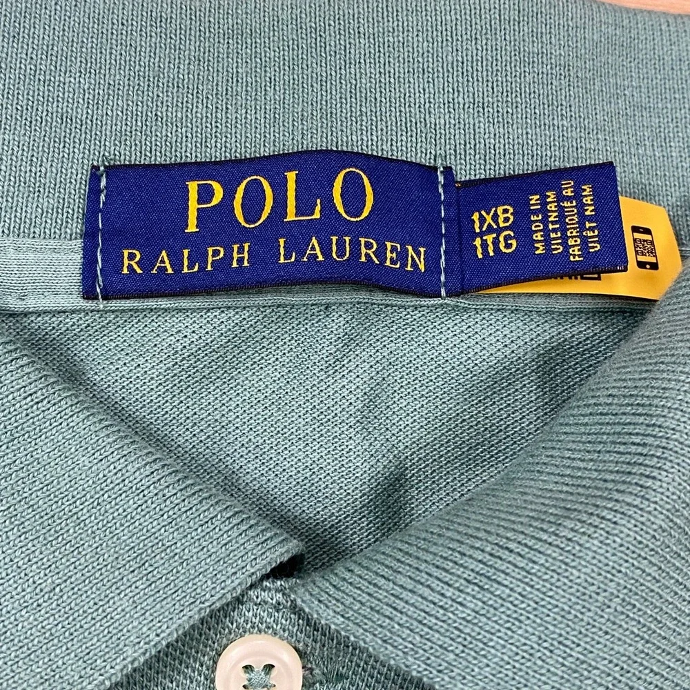 Polo Ralph Lauren Polo Mens 1XB Classic Cotton Mesh Big & Tall Green New